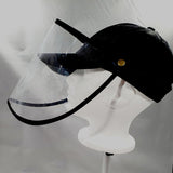 Kids Plastic Face Shield - Baseball Caps | Black & Grey