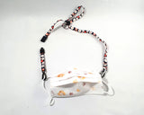 Lanyard Masks - Kids | With Breakaway Pack of 4 (Floral Print D2)