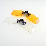 Clip-On For Glasses Anti-Blue Light & Night Vision | Rectangular Shape