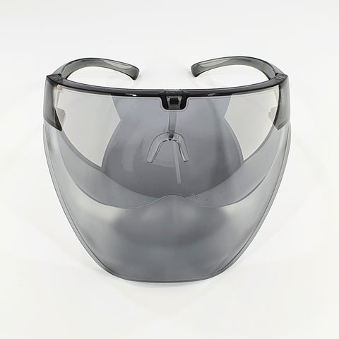 Safety Glasses X Face Shield | Half Frost - 3 Shades
