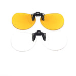 Clip-on For Glasses Anti-Blue Light + Night Vision | Aviator Shape