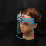 Kids Face Shield - Eyewear | Blue Unicorn (E54) - 7 Color Frame