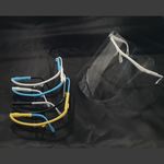 Extendable eyewear face shield