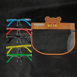 Kids Face Shield - Eyewear | Brown Bear (B55) - 7 Color Frame