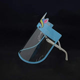 Kids Face Shield - Eyewear | Blue Unicorn (E54) - 7 Color Frame