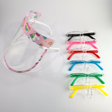 Kids Face Shield - Eyewear | Pink Unicorn (E56) 7 Color Frame