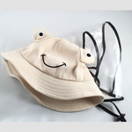 Kids Face Shield - Bucket Hat | Toddlers (1-4) (Happy Face)