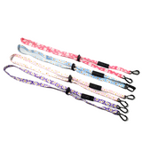 Lanyard Masks - Kids | With Breakaway Pack of 4 (Floral Print D1)