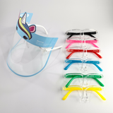 Kids Face Shield - Eyewear | Blue Unicorn (E54) - 7 Color Frame