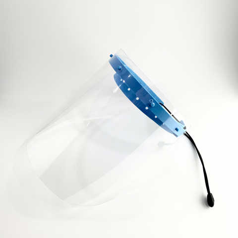 Adult Face Shield - Adjustable | Flip-ups - Blue Band